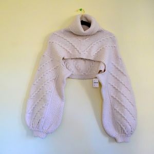 Free People Medium Turtleneck Cropped Armwarmer